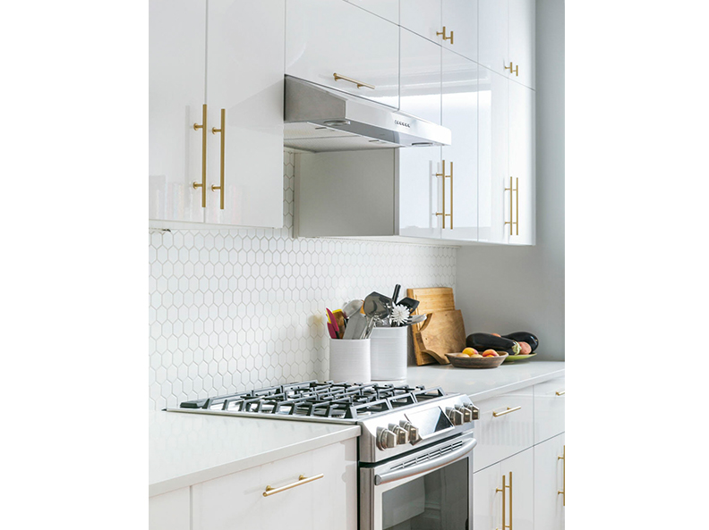 Lacquer White Frameless Cabinet